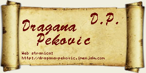 Dragana Peković vizit kartica
